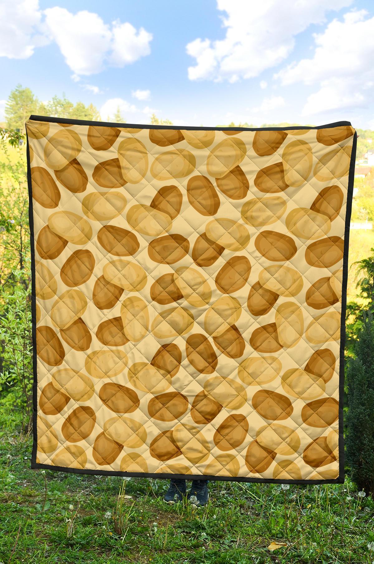 Potato Pattern Print Quilt-grizzshop