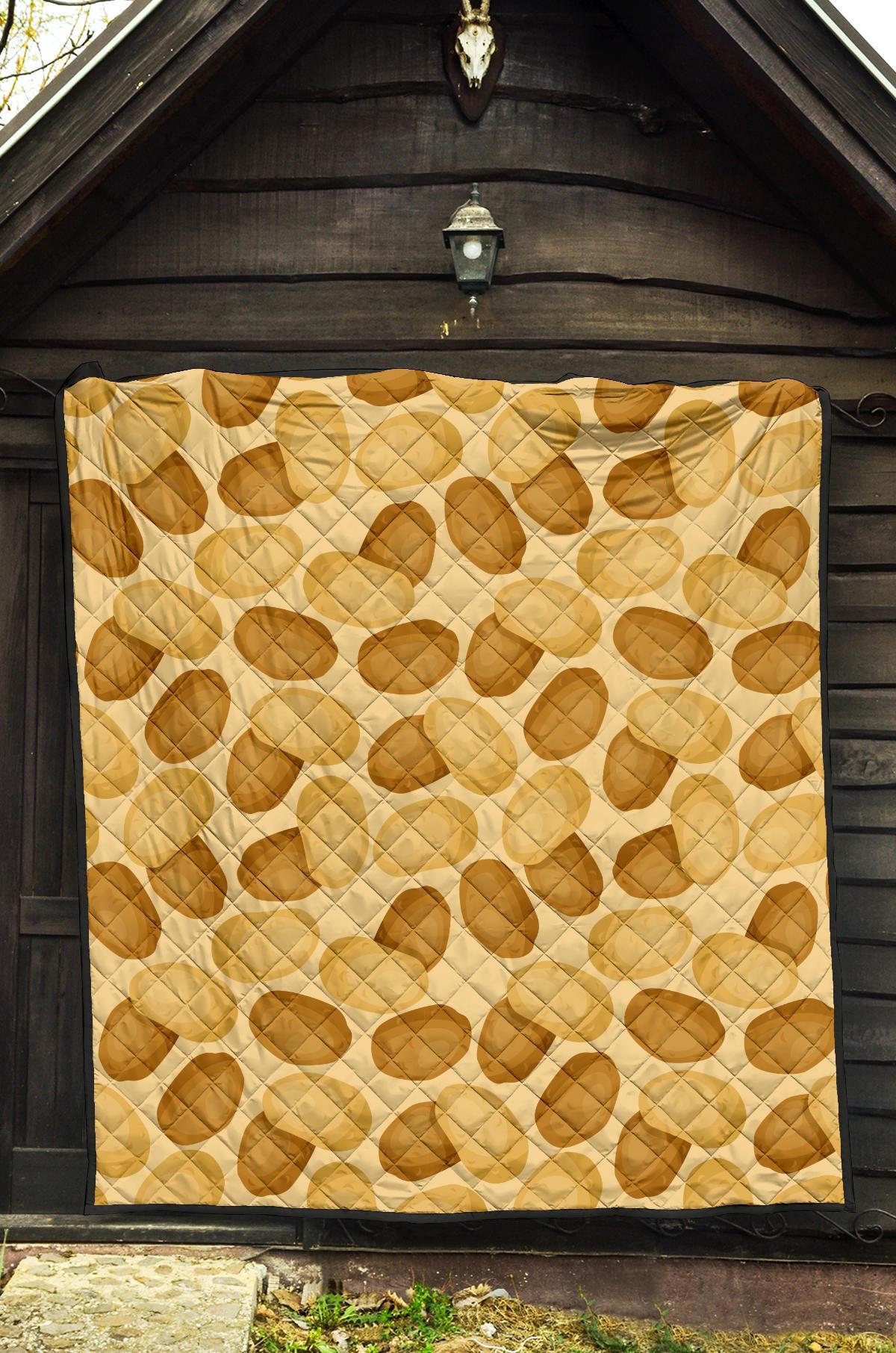 Potato Pattern Print Quilt-grizzshop