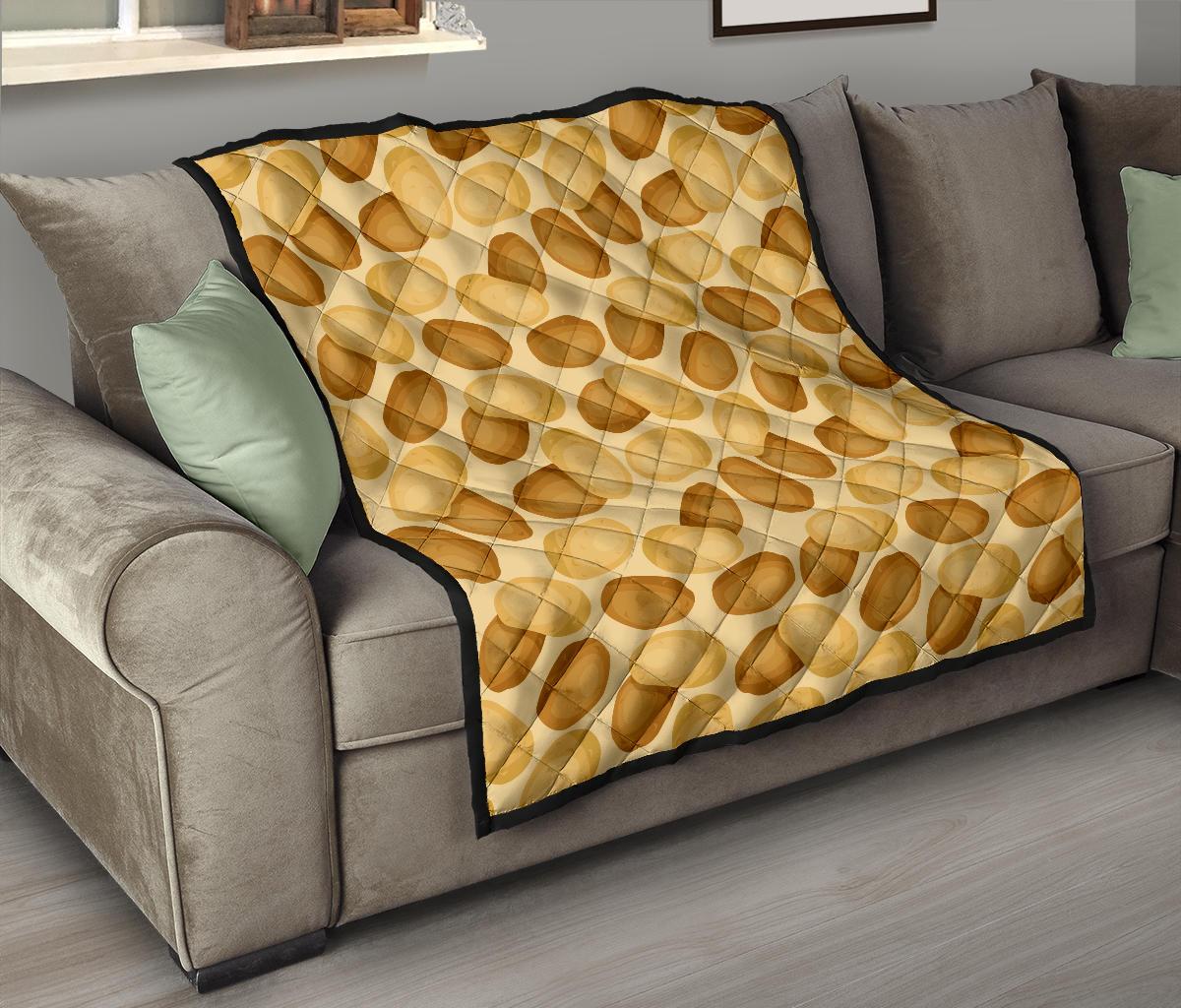 Potato Pattern Print Quilt-grizzshop