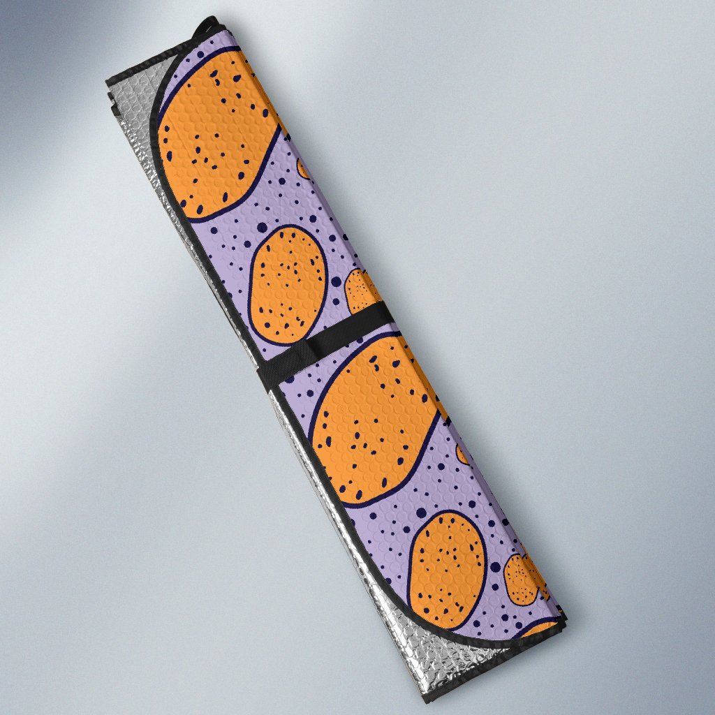 Potato Print Pattern Car Sun Shade-grizzshop
