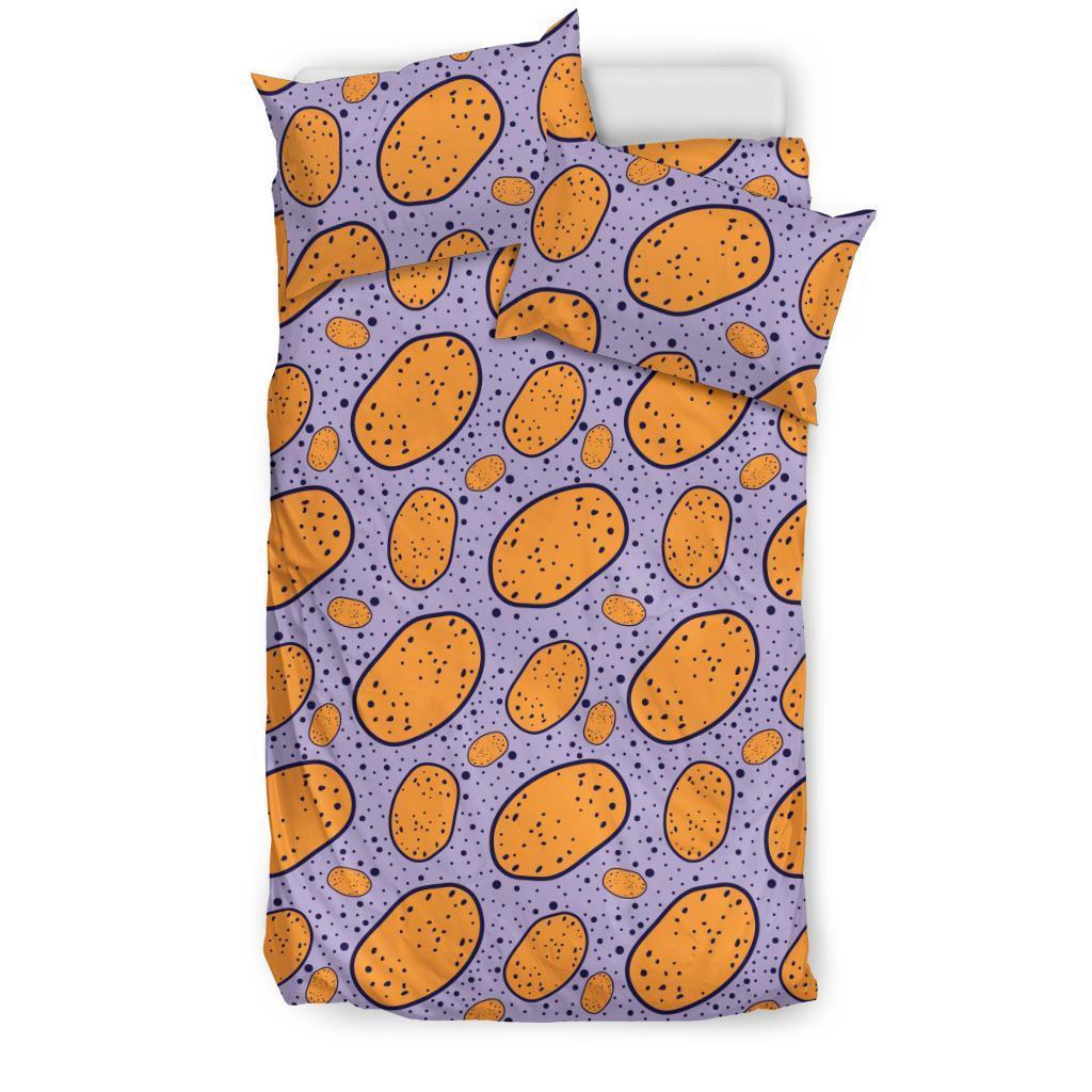 Potato Print Pattern Duvet Cover Bedding Set-grizzshop