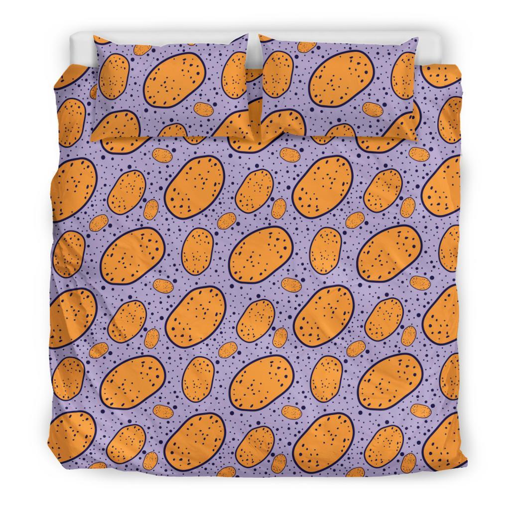 Potato Print Pattern Duvet Cover Bedding Set-grizzshop