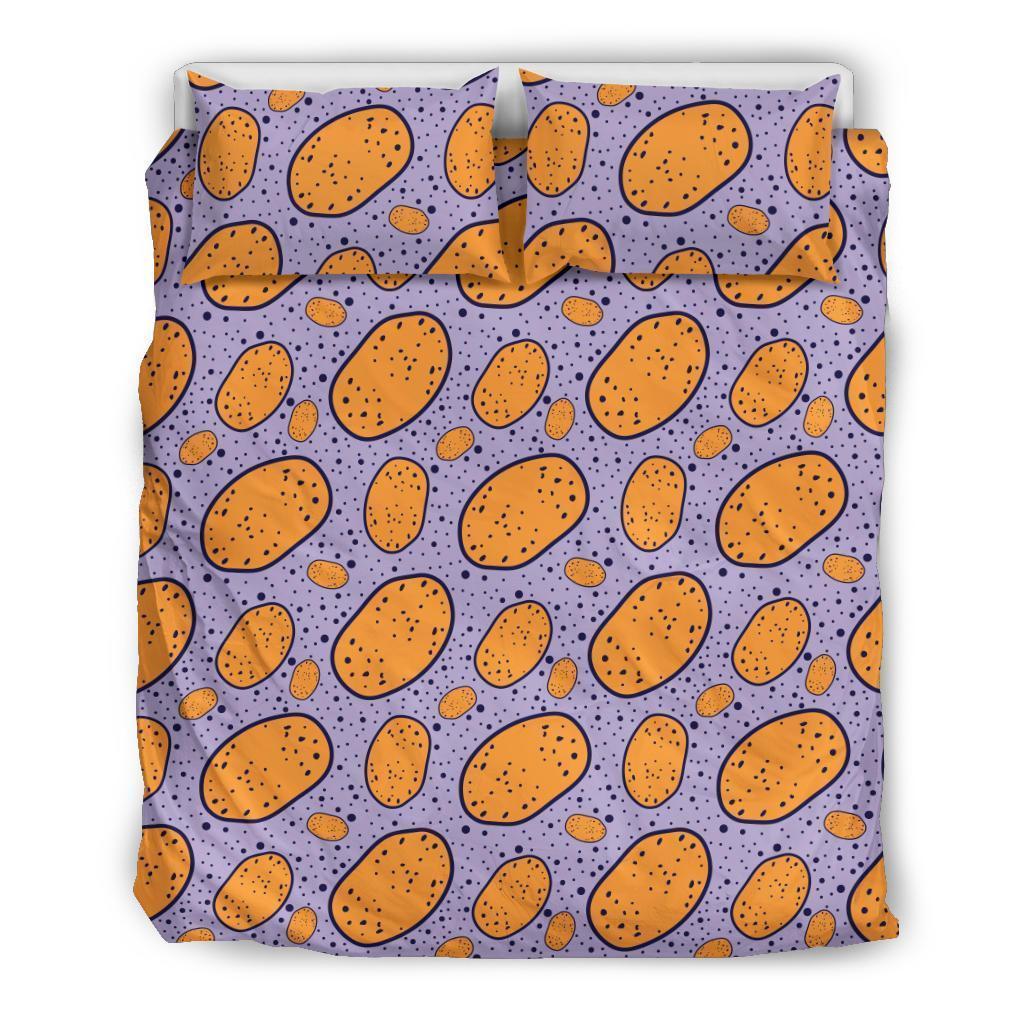 Potato Print Pattern Duvet Cover Bedding Set-grizzshop
