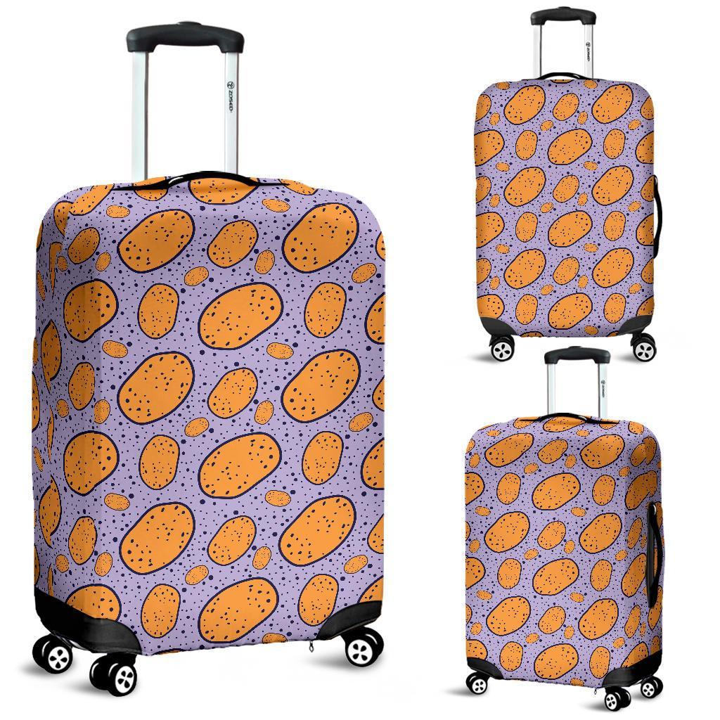 Potato Print Pattern Luggage Cover Protector-grizzshop