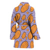 Potato Print Pattern Women Long Robe-grizzshop