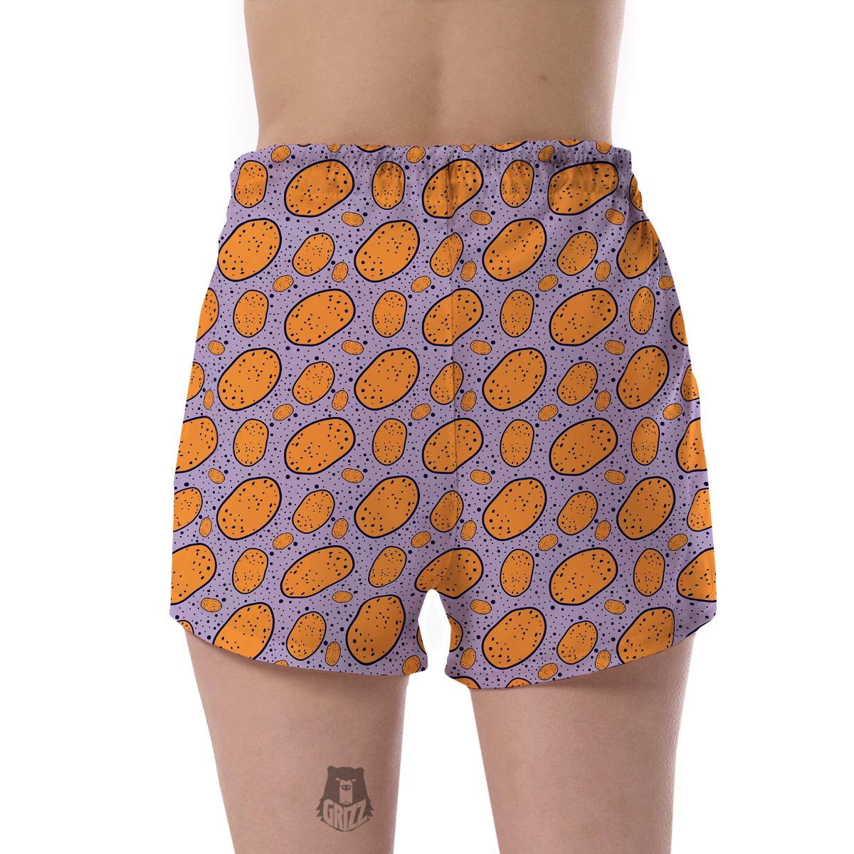 Potato Print Pattern Women's Shorts-grizzshop