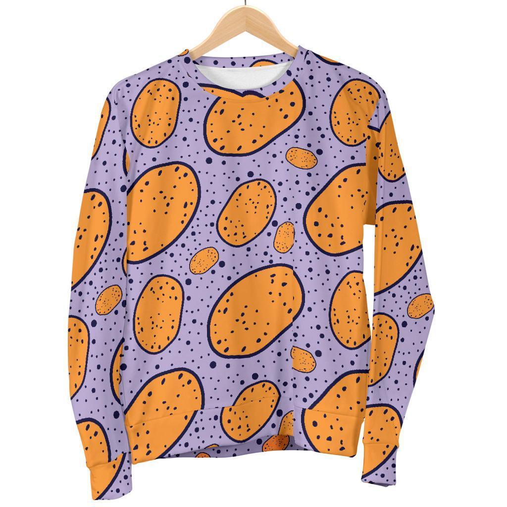 Potato Print Pattern Women's Sweatshirt-grizzshop