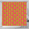 Potato Smile Pattern Print Bathroom Shower Curtain-grizzshop