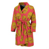 Potato Smile Pattern Print Men Long Robe-grizzshop