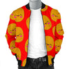 Potato Smile Pattern Print Men's Bomber Jacket-grizzshop