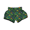 Prehistoric Plants And Dinosaur Print Muay Thai Boxing Shorts-grizzshop