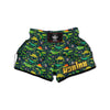 Prehistoric Plants And Dinosaur Print Muay Thai Boxing Shorts-grizzshop