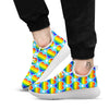 Pride Heart Rainbow LGBT Print Pattern White Athletic Shoes-grizzshop