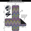 Pride Zigzag Rainbow Gay Print Pattern Armchair Protector-grizzshop