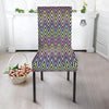 Pride Zigzag Rainbow Gay Print Pattern Dining Chair Slipcover-grizzshop