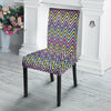 Pride Zigzag Rainbow Gay Print Pattern Dining Chair Slipcover-grizzshop