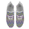 Pride Zigzag Rainbow Gay Print Pattern White Athletic Shoes-grizzshop