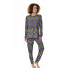 Pride Zigzag Rainbow Gay Print Pattern Women's Pajamas-grizzshop