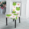 Prince Crown Frog Pattern Print Chair Cover-grizzshop