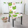 Prince Crown Frog Pattern Print Chair Cover-grizzshop