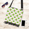 Prince Crown Frog Pattern Print Crossbody Bags-grizzshop