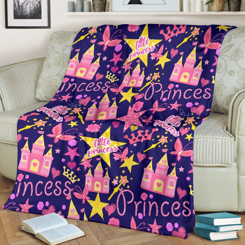 Princess Fairy Pattern Print Blanket-grizzshop