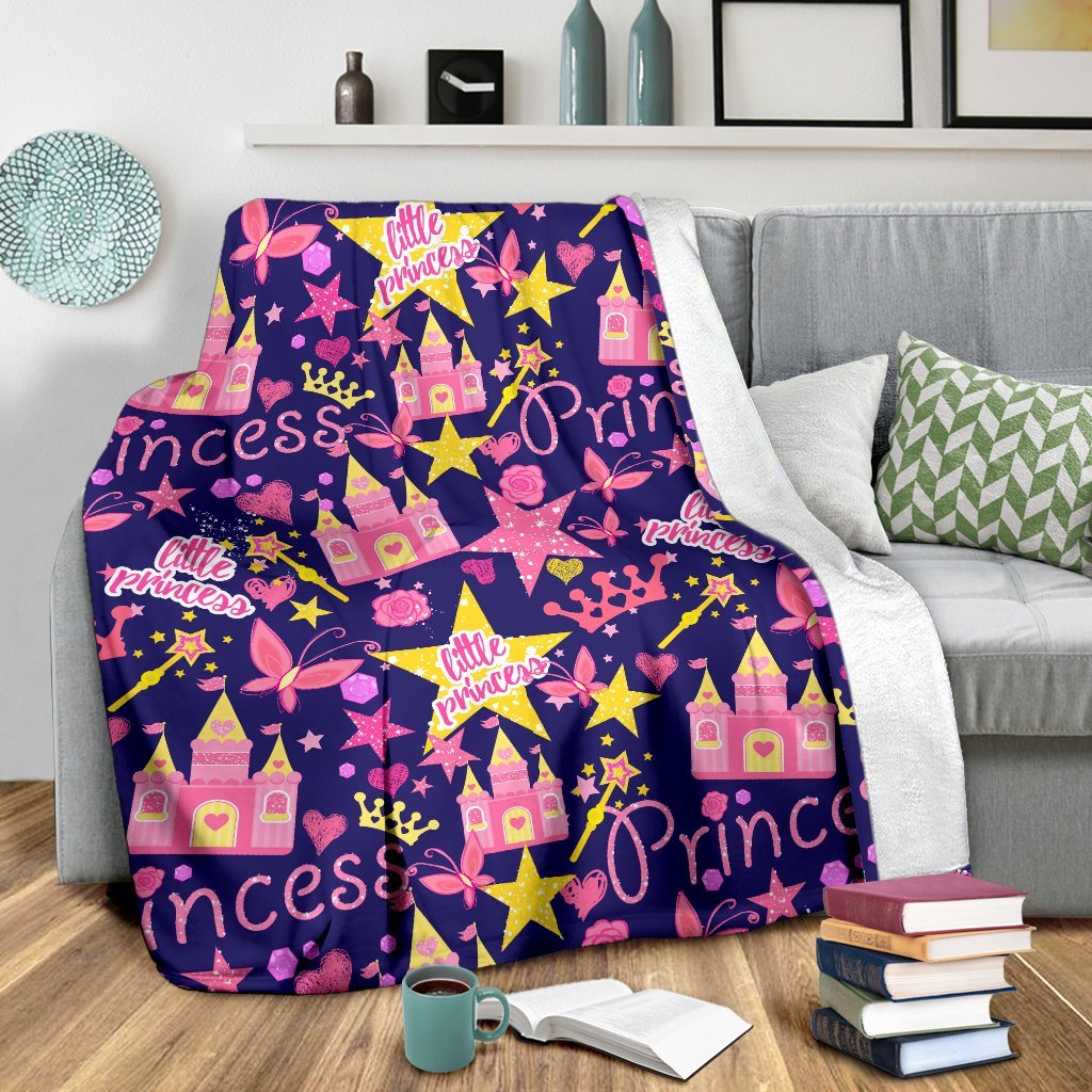 Princess Fairy Pattern Print Blanket-grizzshop