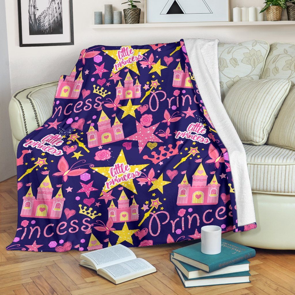 Princess Fairy Pattern Print Blanket-grizzshop