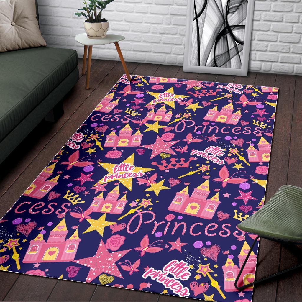 Princess Fairy Pattern Print Floor Mat-grizzshop