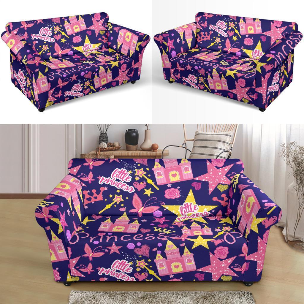 Princess Fairy Pattern Print Loveseat Cover-grizzshop