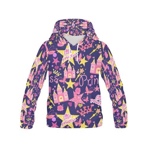 Princess Fairy Pattern Print Men Pullover Hoodie-grizzshop