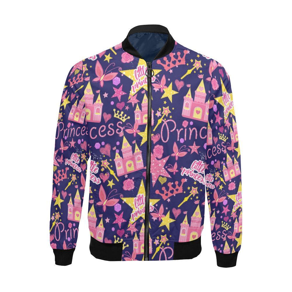 Princess Fairy Pattern Print Men's Bomber Jacket-grizzshop