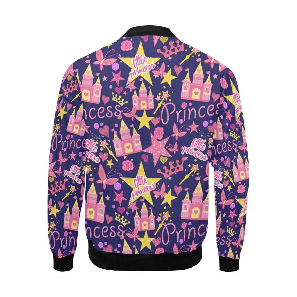 Princess Fairy Pattern Print Men's Bomber Jacket-grizzshop