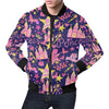 Princess Fairy Pattern Print Men's Bomber Jacket-grizzshop