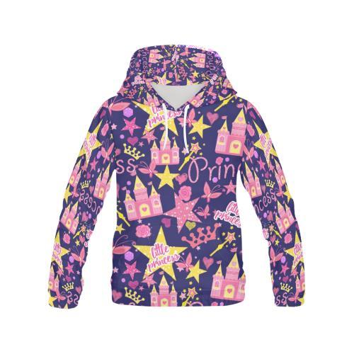 Princess Fairy Pattern Print Women Pullover Hoodie-grizzshop