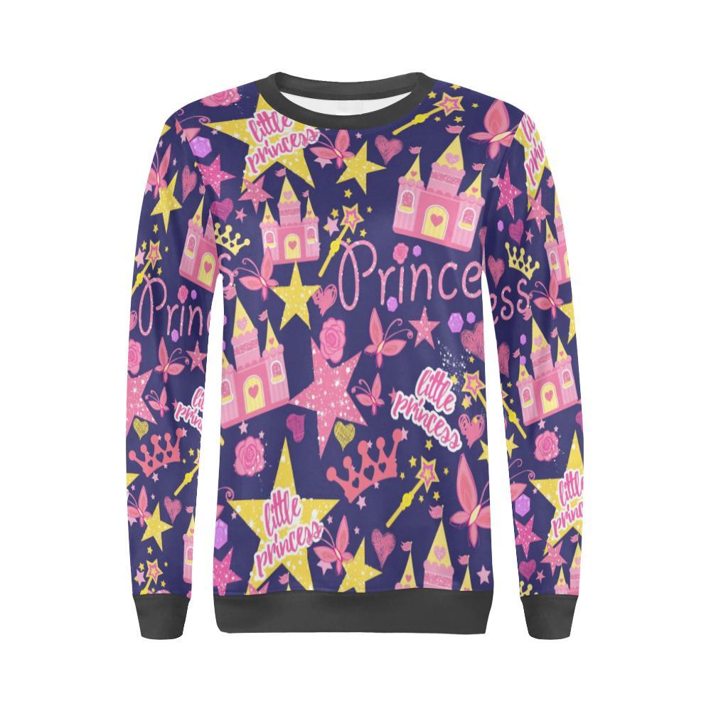 Princess Fairy Pattern Print Women's Sweatshirt-grizzshop