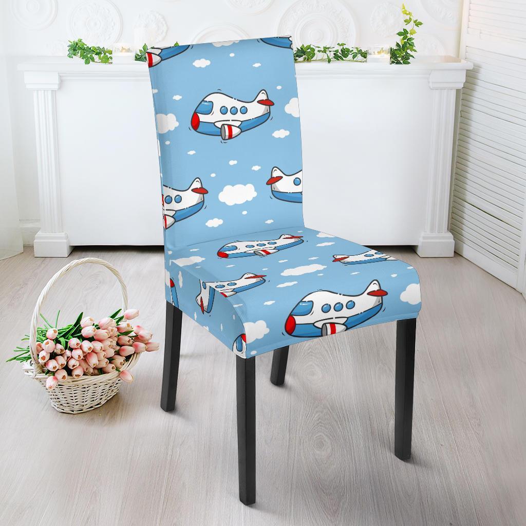 Print Airplane Pattern Chair Cover-grizzshop