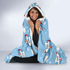 Print Airplane Pattern Hooded Blanket-grizzshop