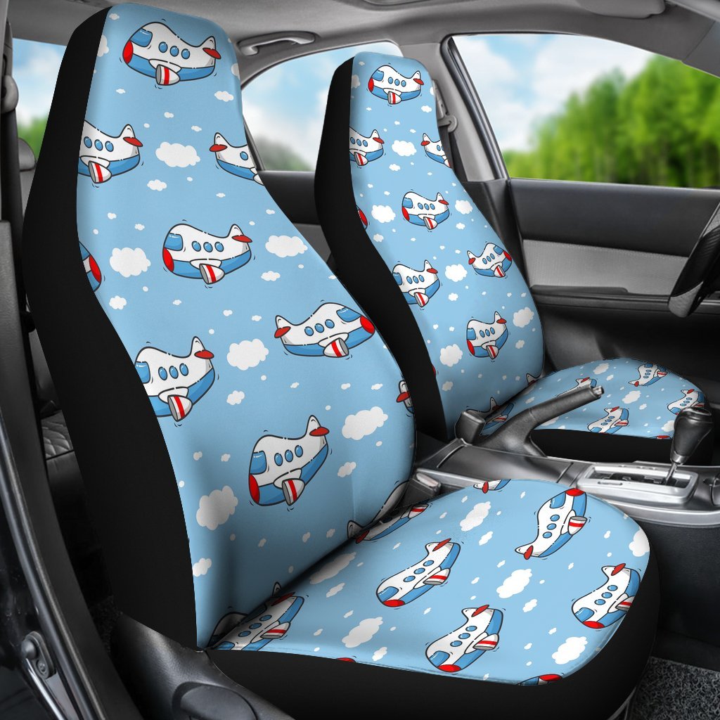 Print Airplane Pattern Universal Fit Car Seat Covers-grizzshop