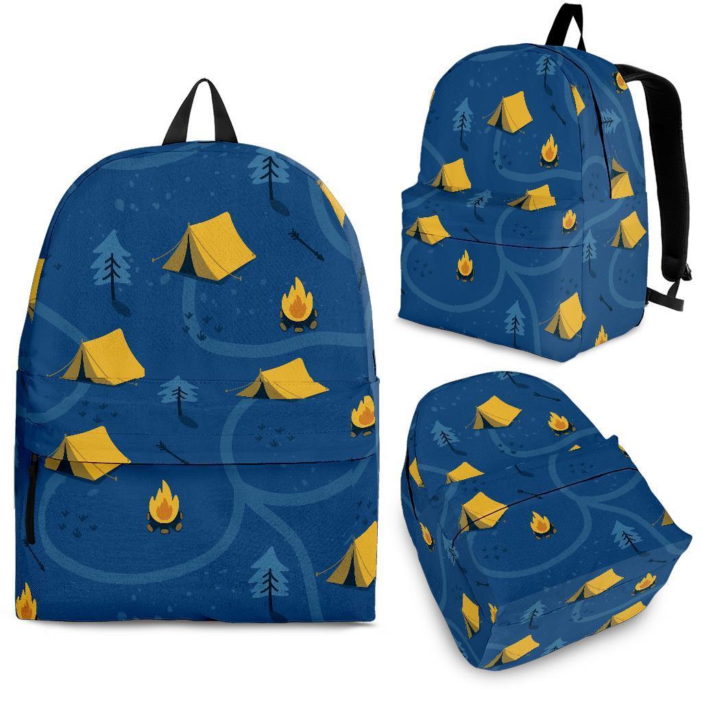 Print Camper Pattern Backpack-grizzshop