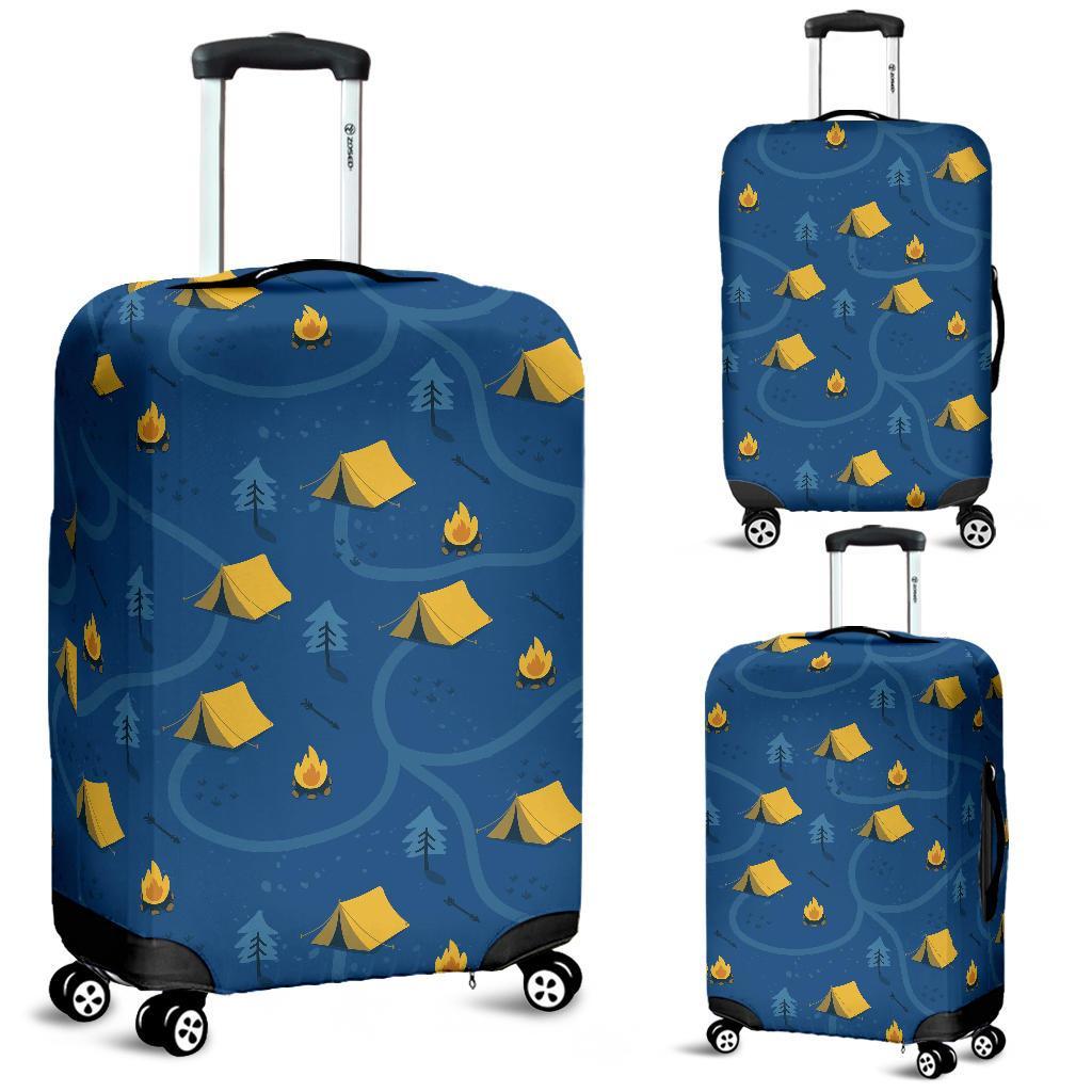 Print Camper Pattern Luggage Cover Protector-grizzshop