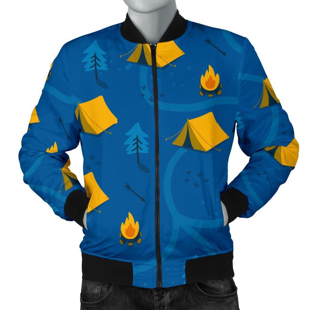 Print Camper Pattern Men's Bomber Jacket-grizzshop