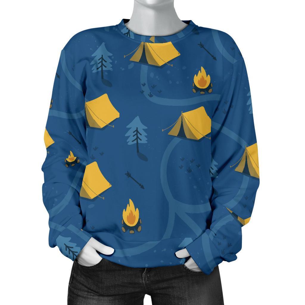 Print Camper Pattern Women's Sweatshirt-grizzshop