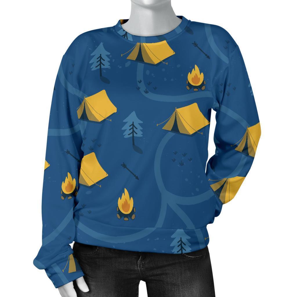 Print Camper Pattern Women's Sweatshirt-grizzshop