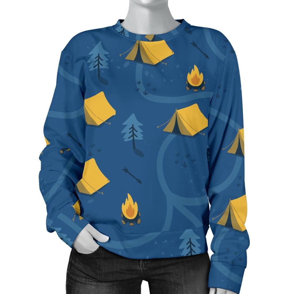 Print Camper Pattern Women's Sweatshirt-grizzshop