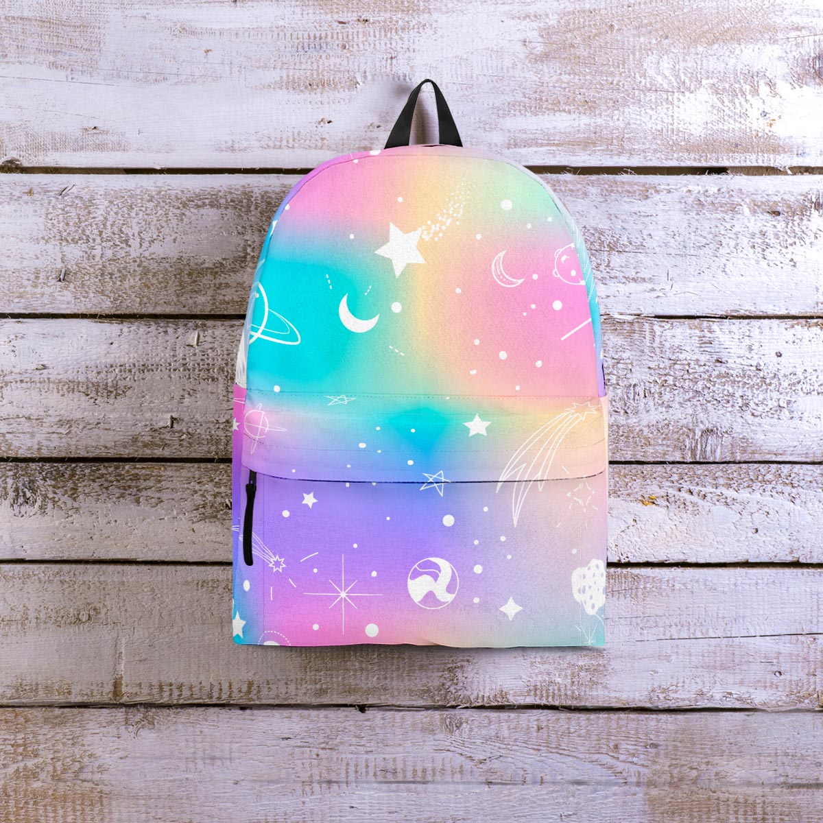 Print Holographic Backpack-grizzshop