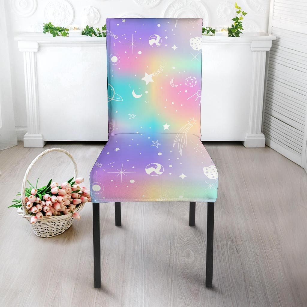 Print Holographic Chair Cover-grizzshop