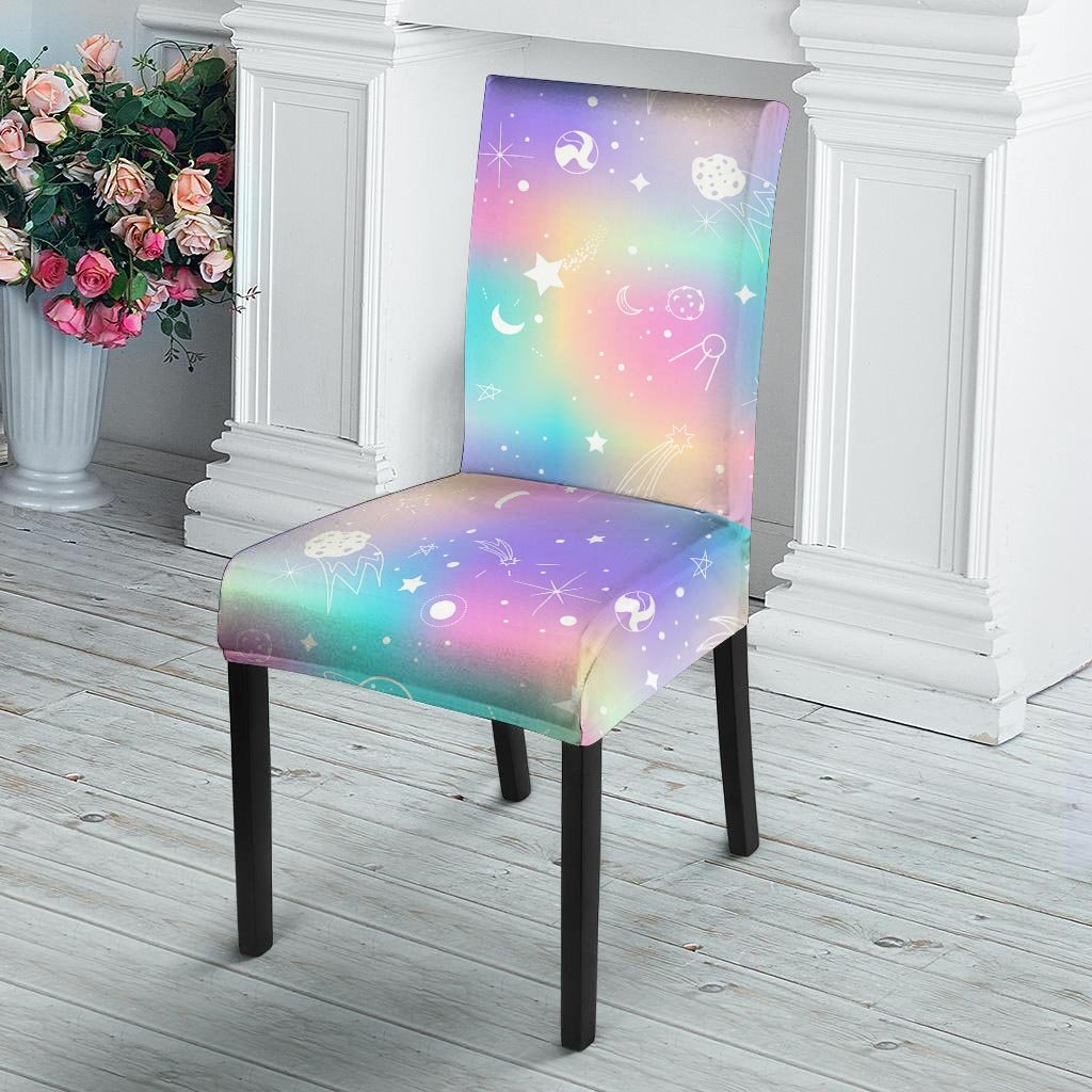 Print Holographic Chair Cover-grizzshop