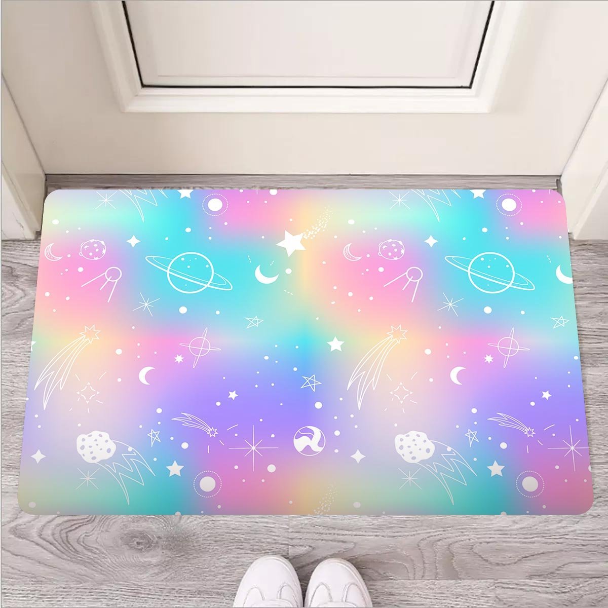 Print Holographic Door Mat-grizzshop