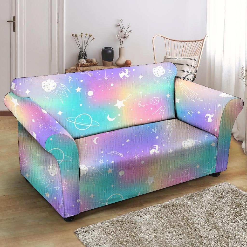 Print Holographic Loveseat Cover-grizzshop